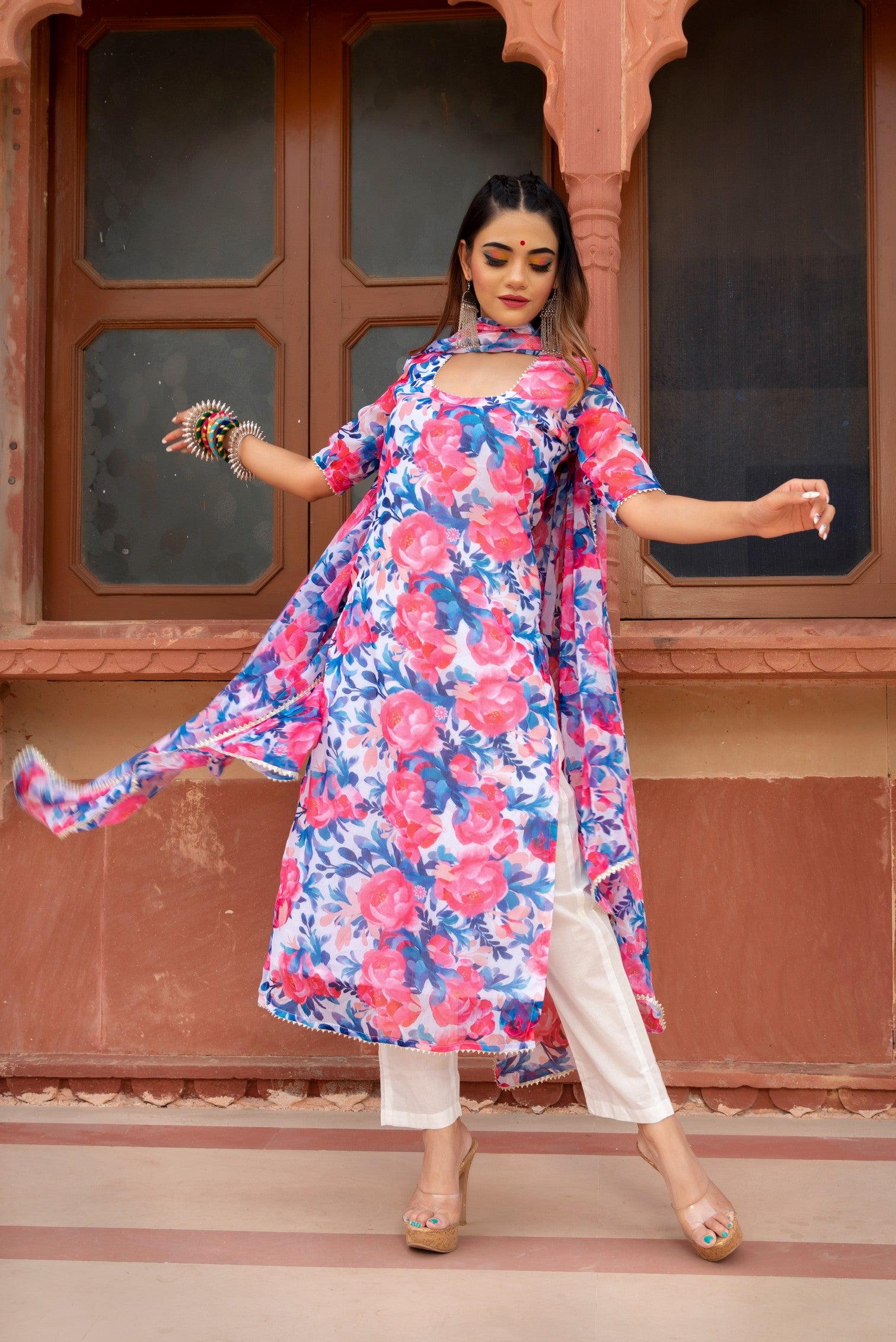 PHULWARI CHIFFON SUIT SET