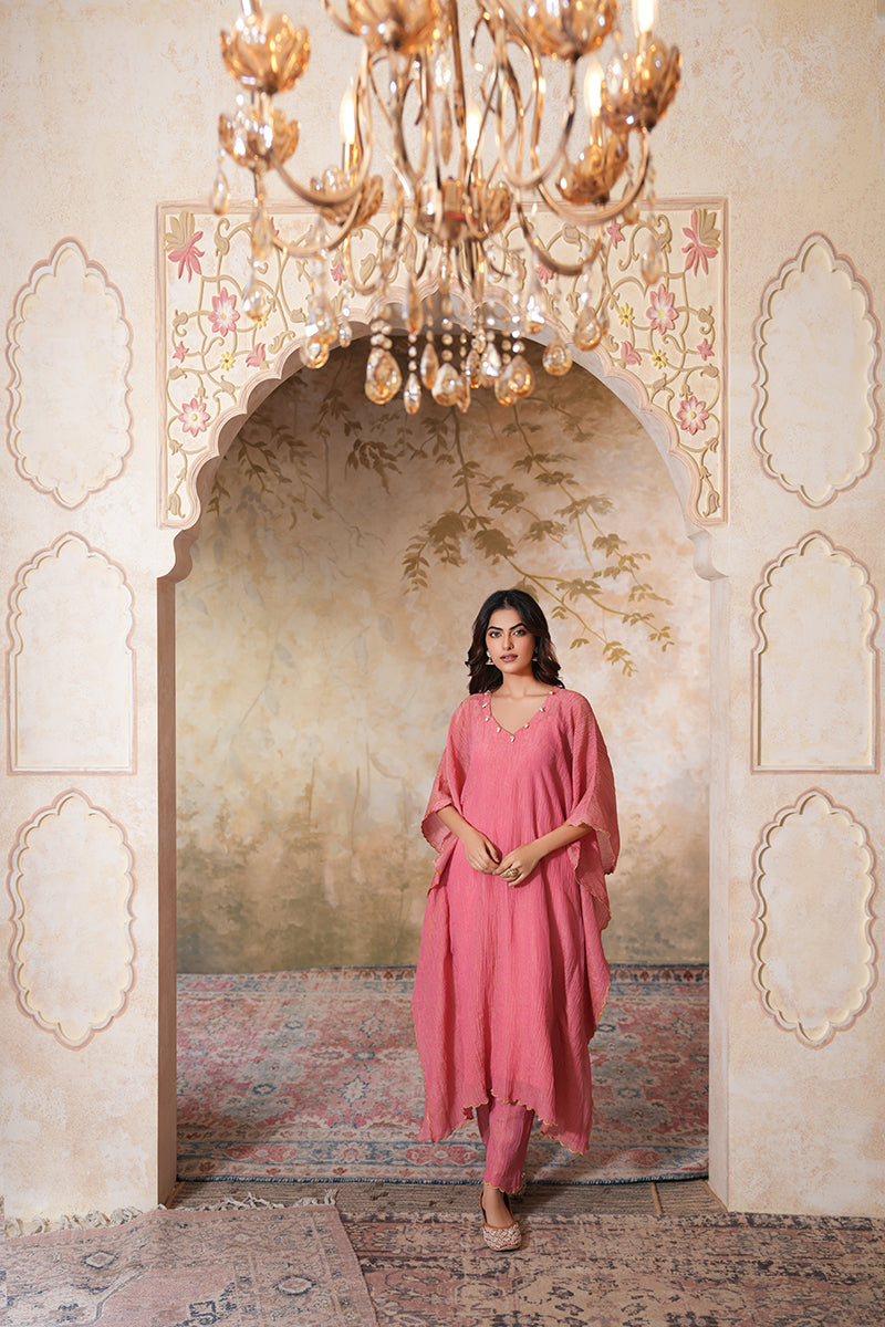 Sharbati Tissue Silk Kaftan