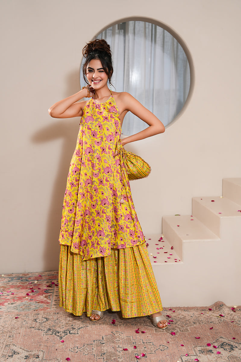 Jasmine Pearl Gharara Set