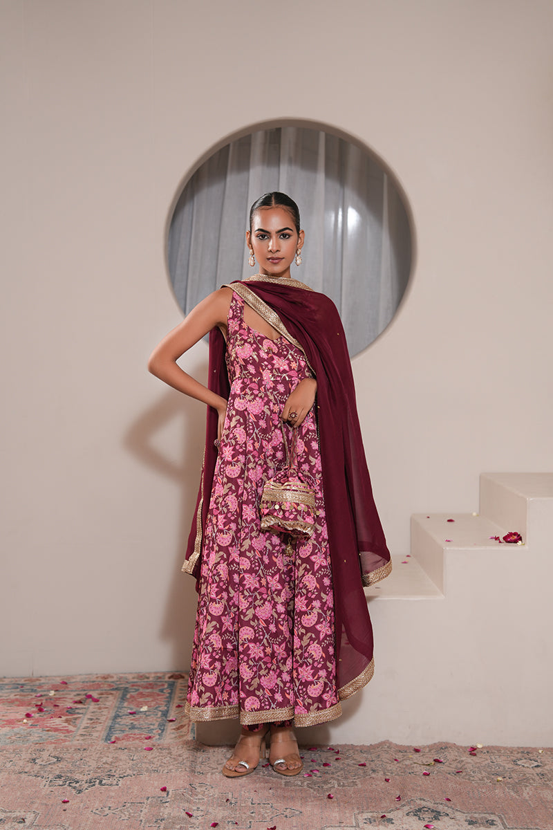 Petunia Gul Anarkali Set