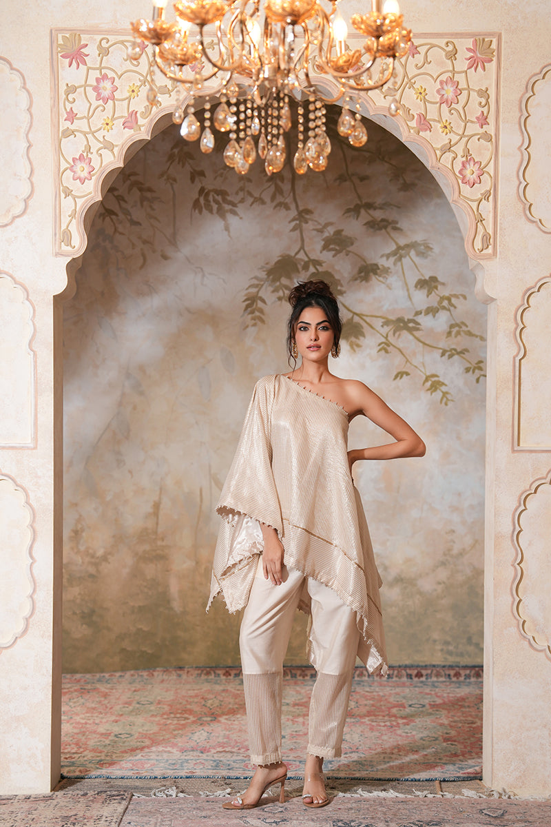 Kohra Tissue Silk Kaftan