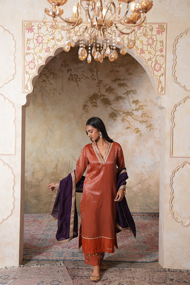 Zangi Gota Kurta Set