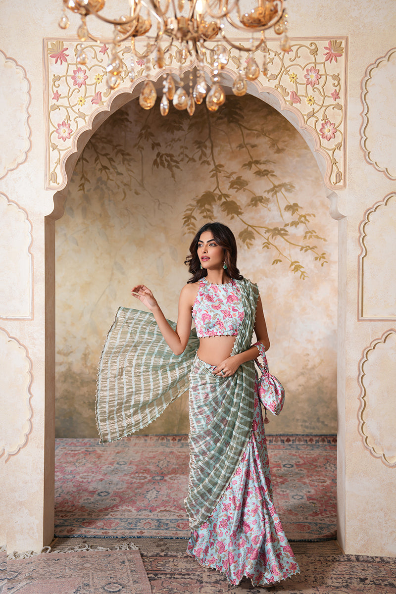 Seher Pearl Tissue Silk Saree