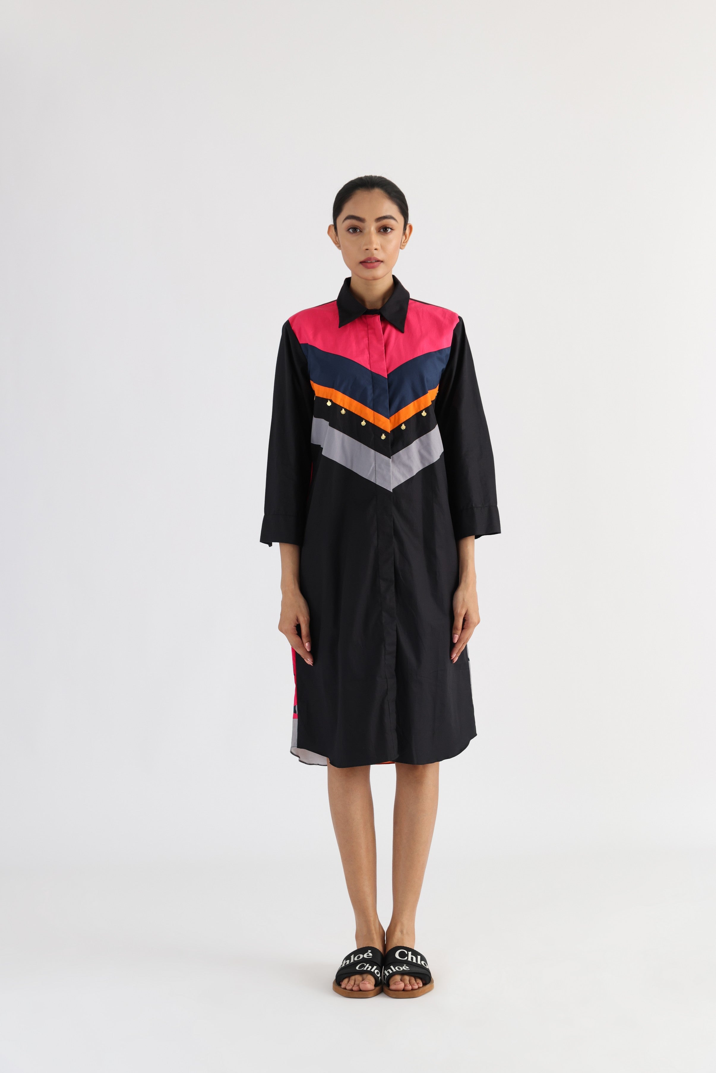 V-BLOCK DRESS