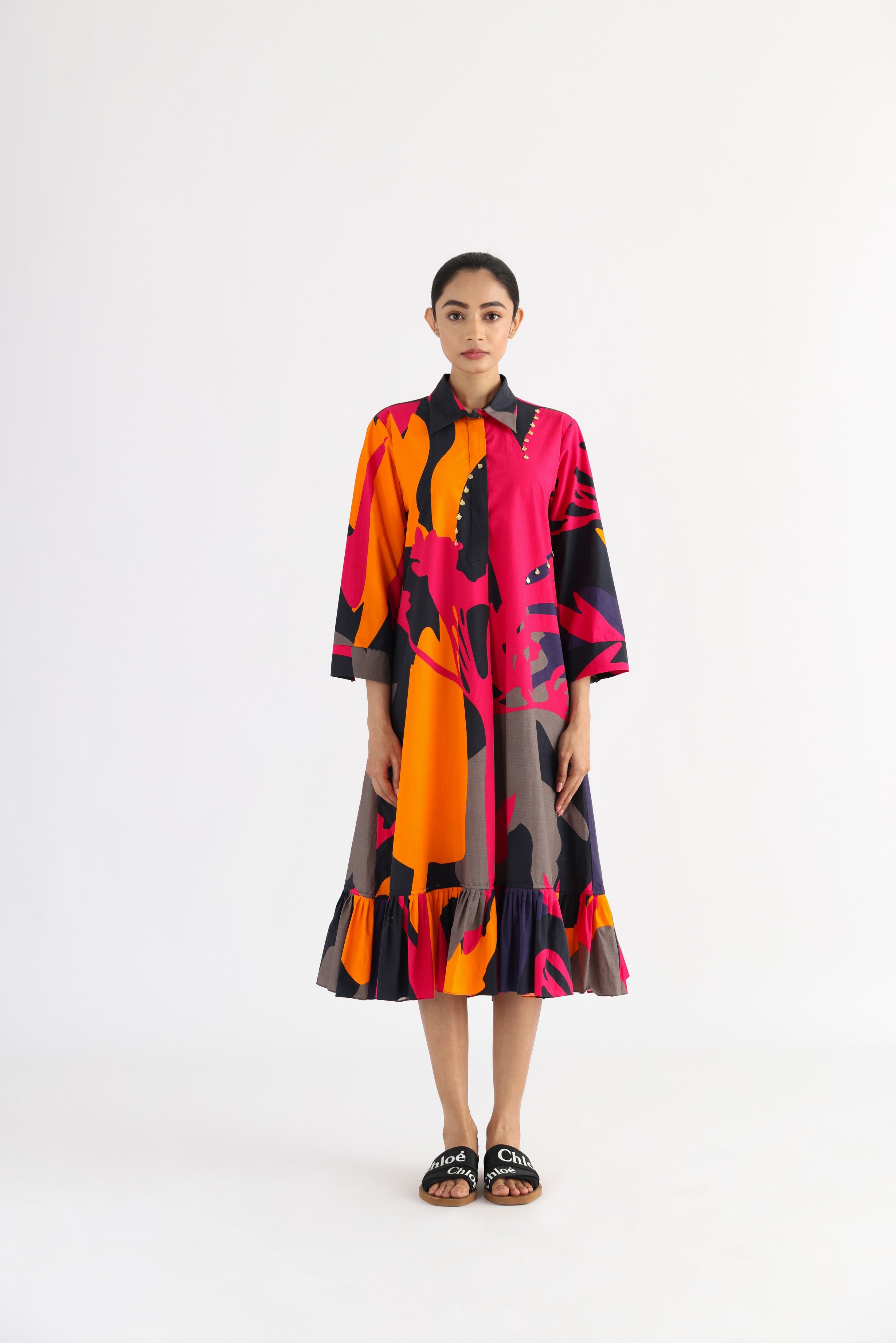 THE DRIFT RUFFLE DRESS