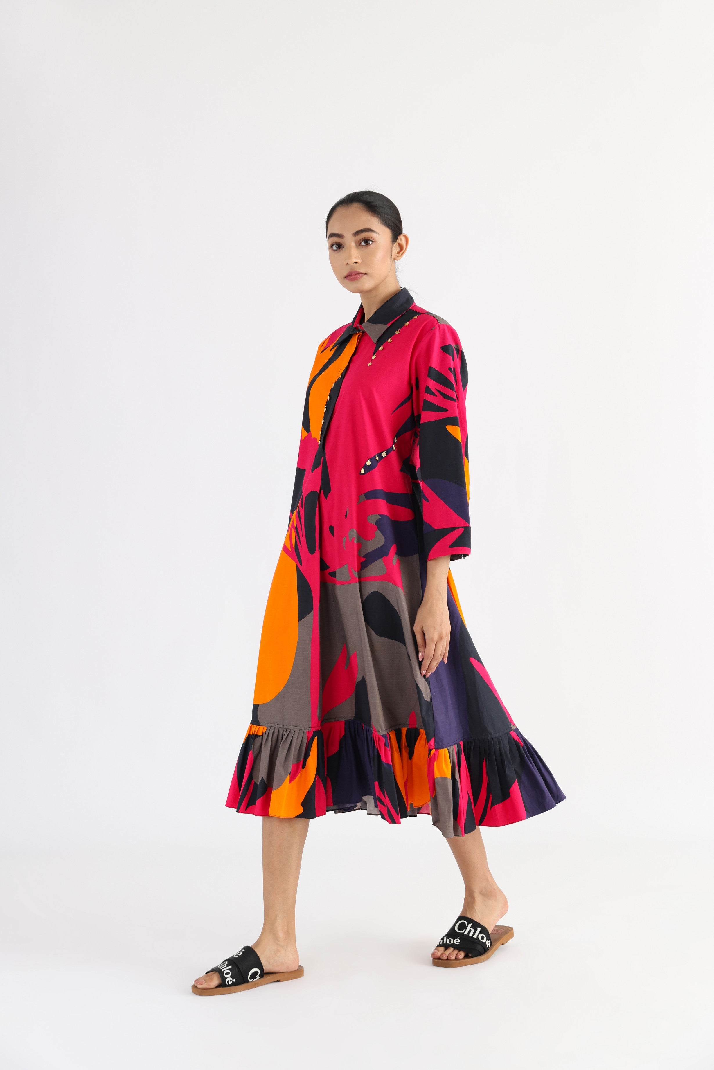 THE DRIFT RUFFLE DRESS