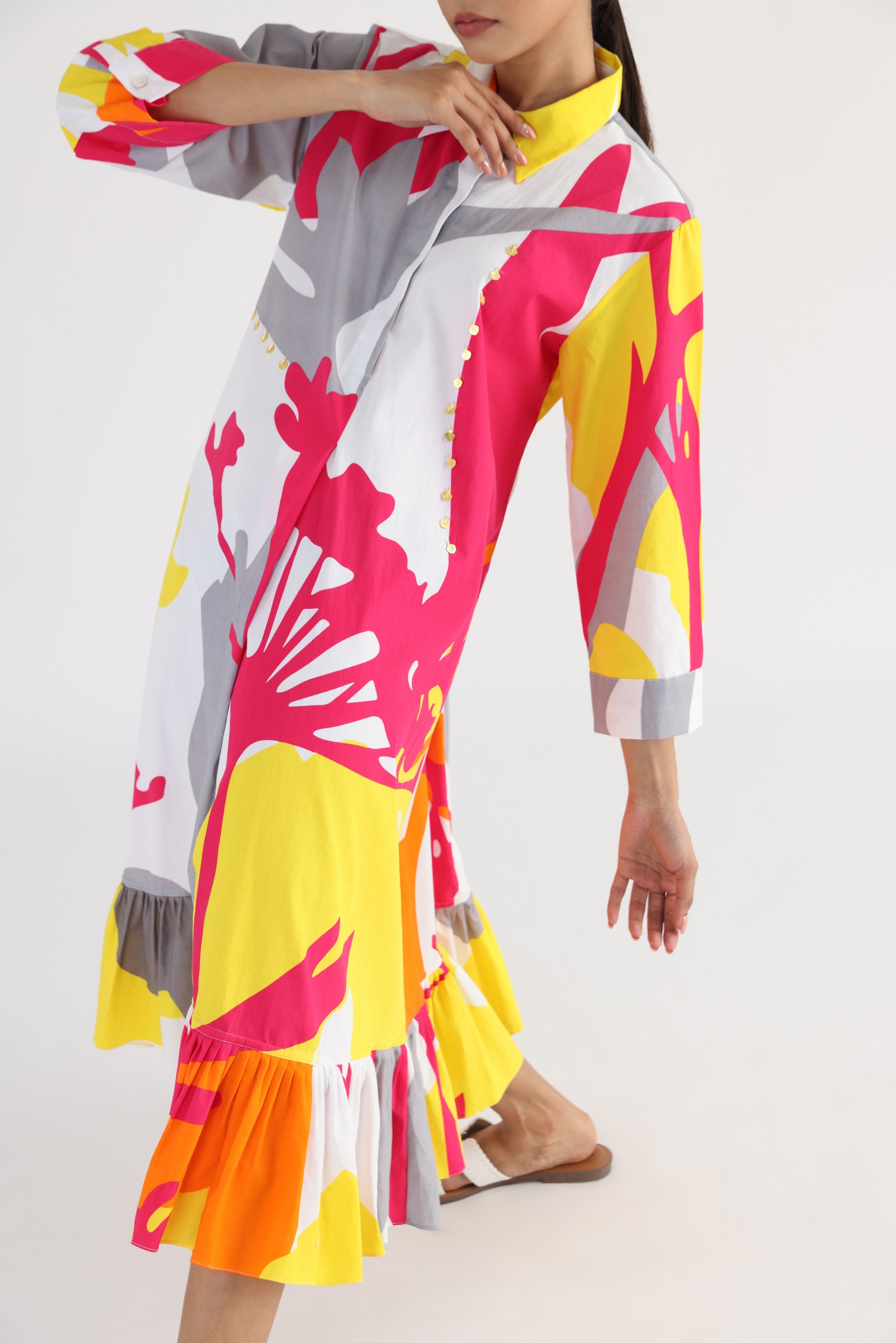 THE DRIFT RUFFLE DRESS