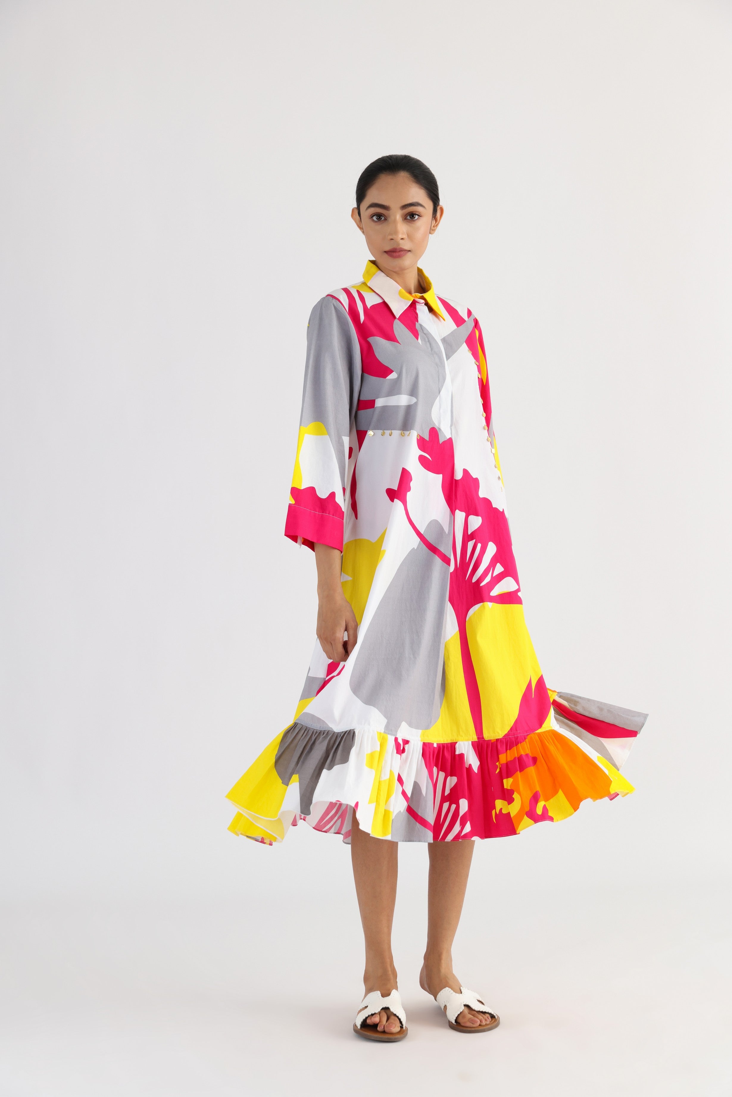 THE DRIFT RUFFLE DRESS