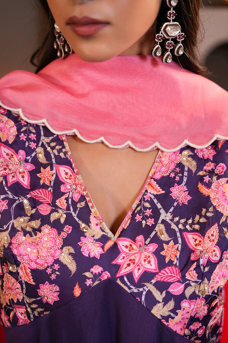 Gulabi Sitara Dupatta