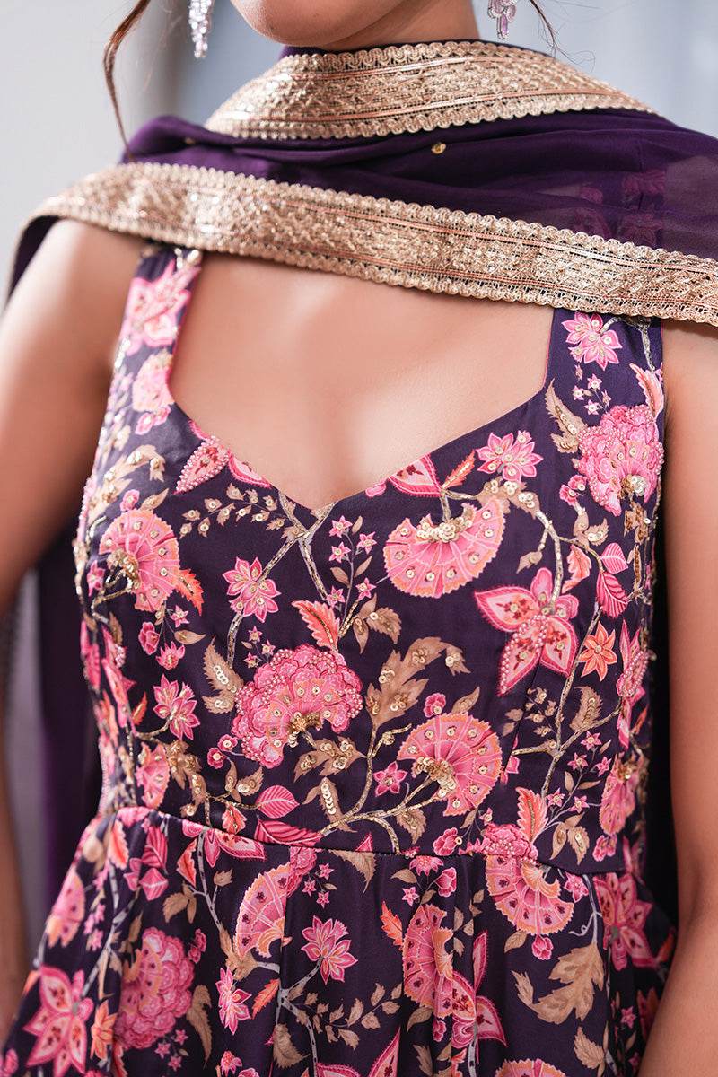 Zinnia Gul Anarkali Set