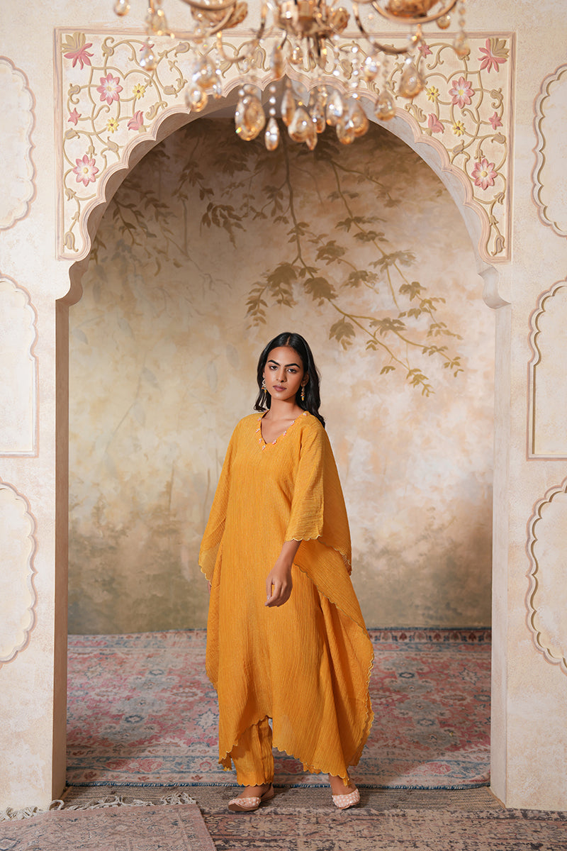 Sunehra Tissue Silk Kaftan