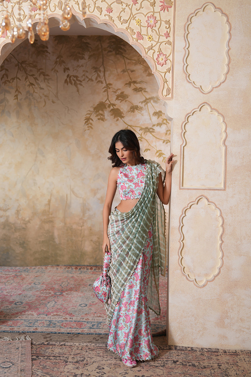 Seher Pearl Tissue Silk Saree