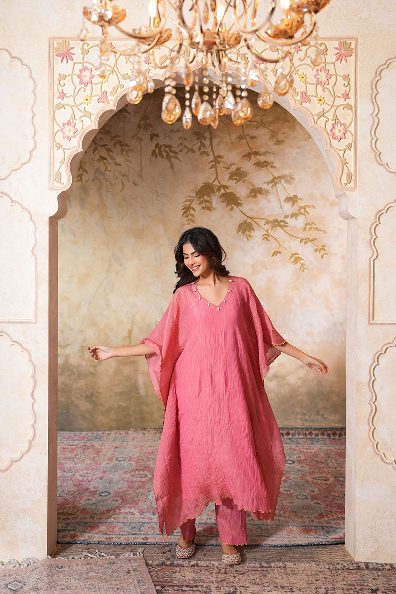 Sharbati Tissue Silk Kaftan