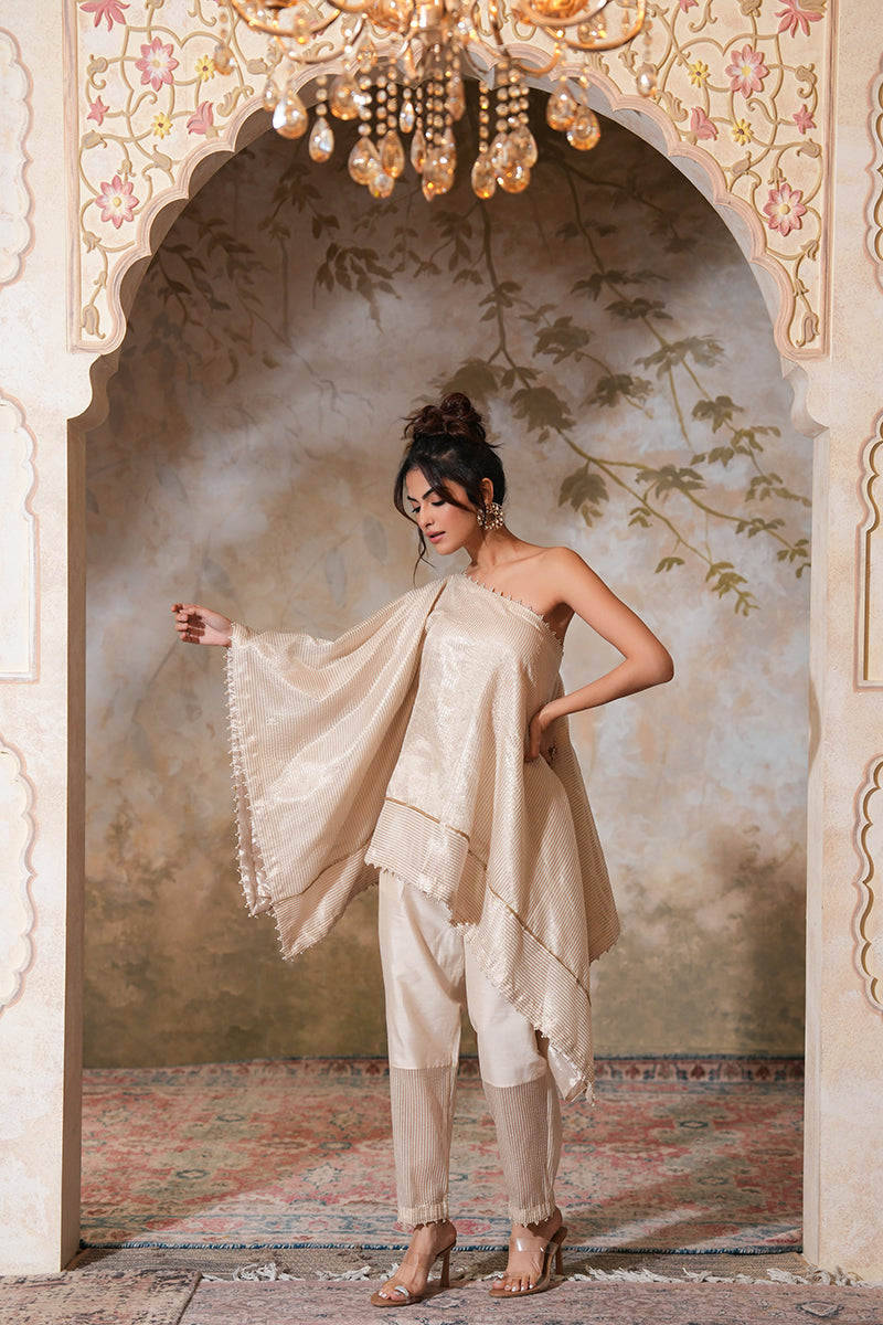 Kohra Tissue Silk Kaftan