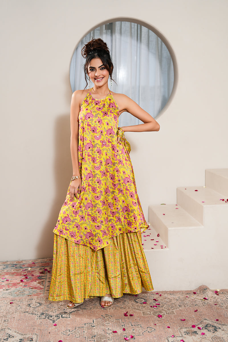 Jasmine Pearl Gharara Set