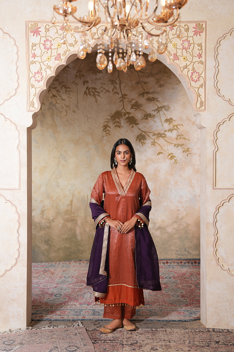 Zangi Gota Kurta Set