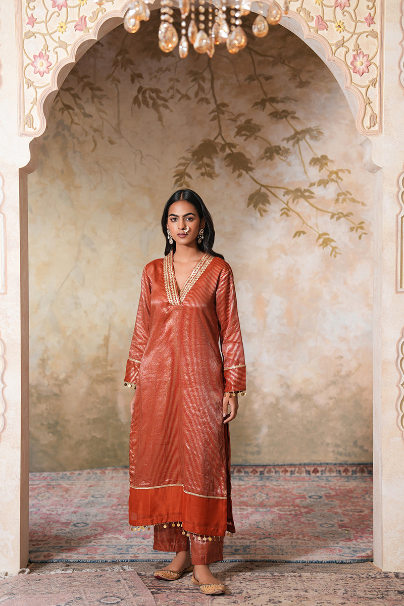 Zangi Gota Kurta Set