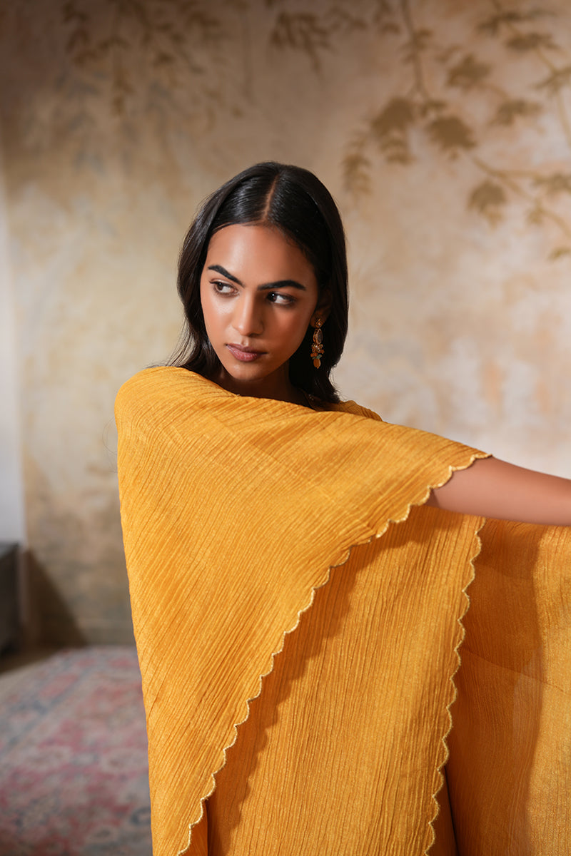 Sunehra Tissue Silk Kaftan