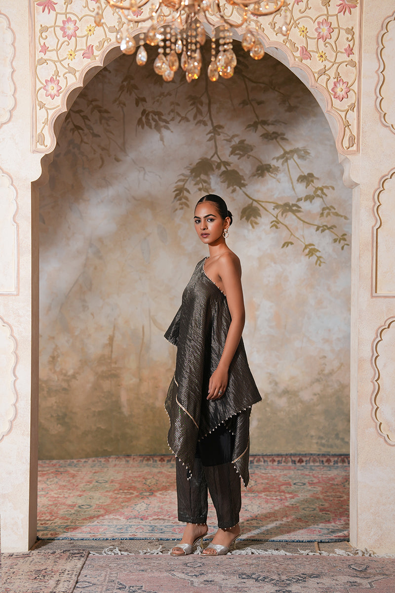 Kohl Tissue Silk Kaftan