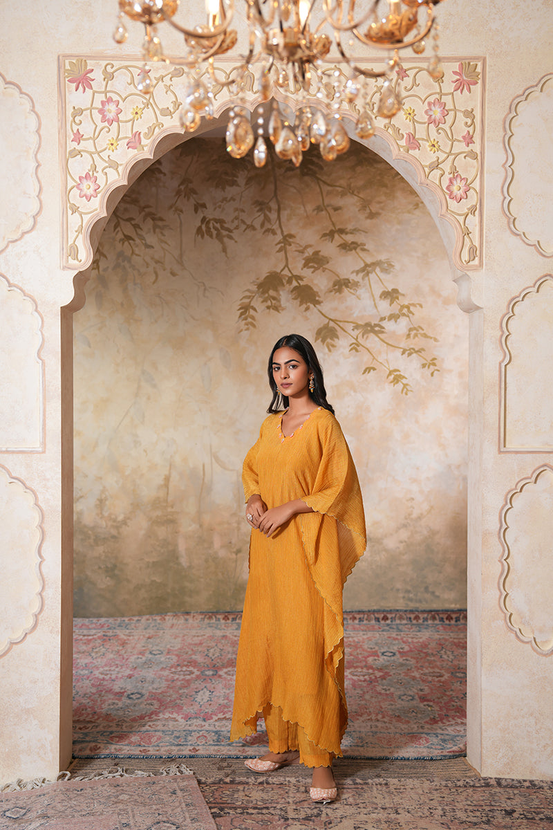 Sunehra Tissue Silk Kaftan