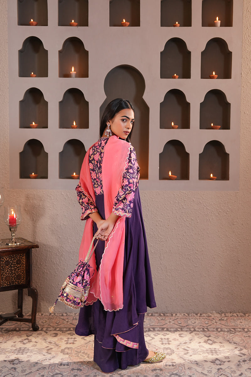 Gulabi Sitara Dupatta