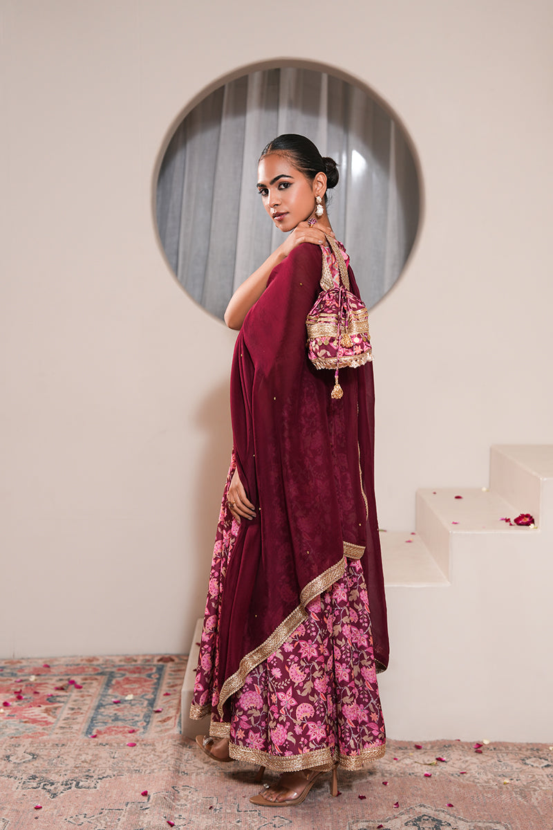 Petunia Gul Anarkali Set
