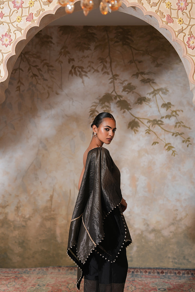 Kohl Tissue Silk Kaftan
