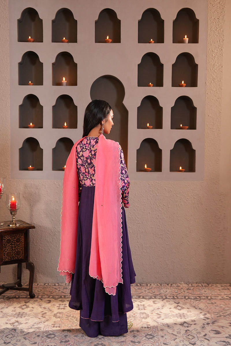 Banafshi Chintz Anarkali