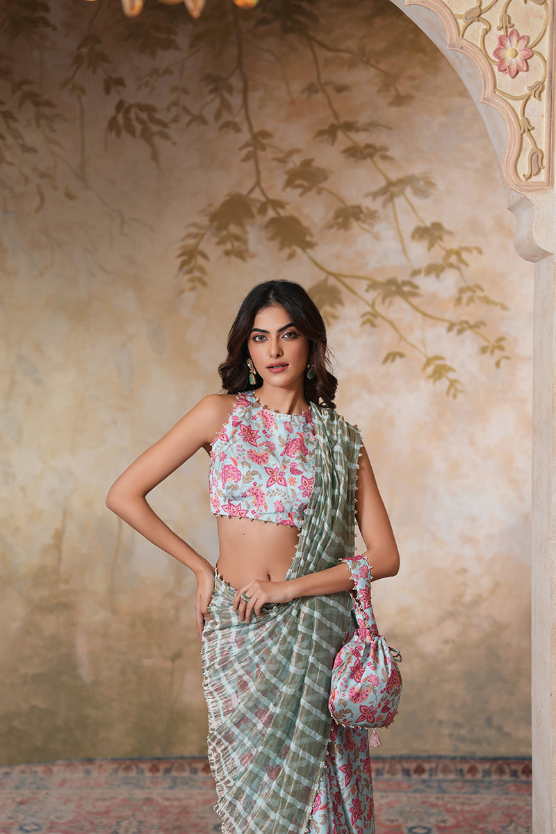 Seher Pearl Tissue Silk Saree