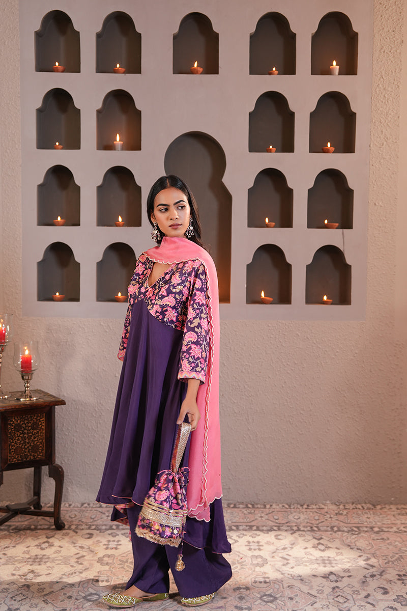 Gulabi Sitara Dupatta
