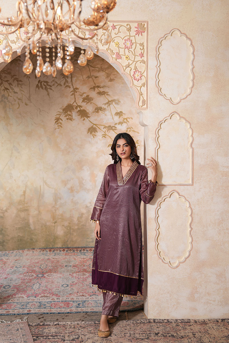 Gauhar Gota Kurta Set