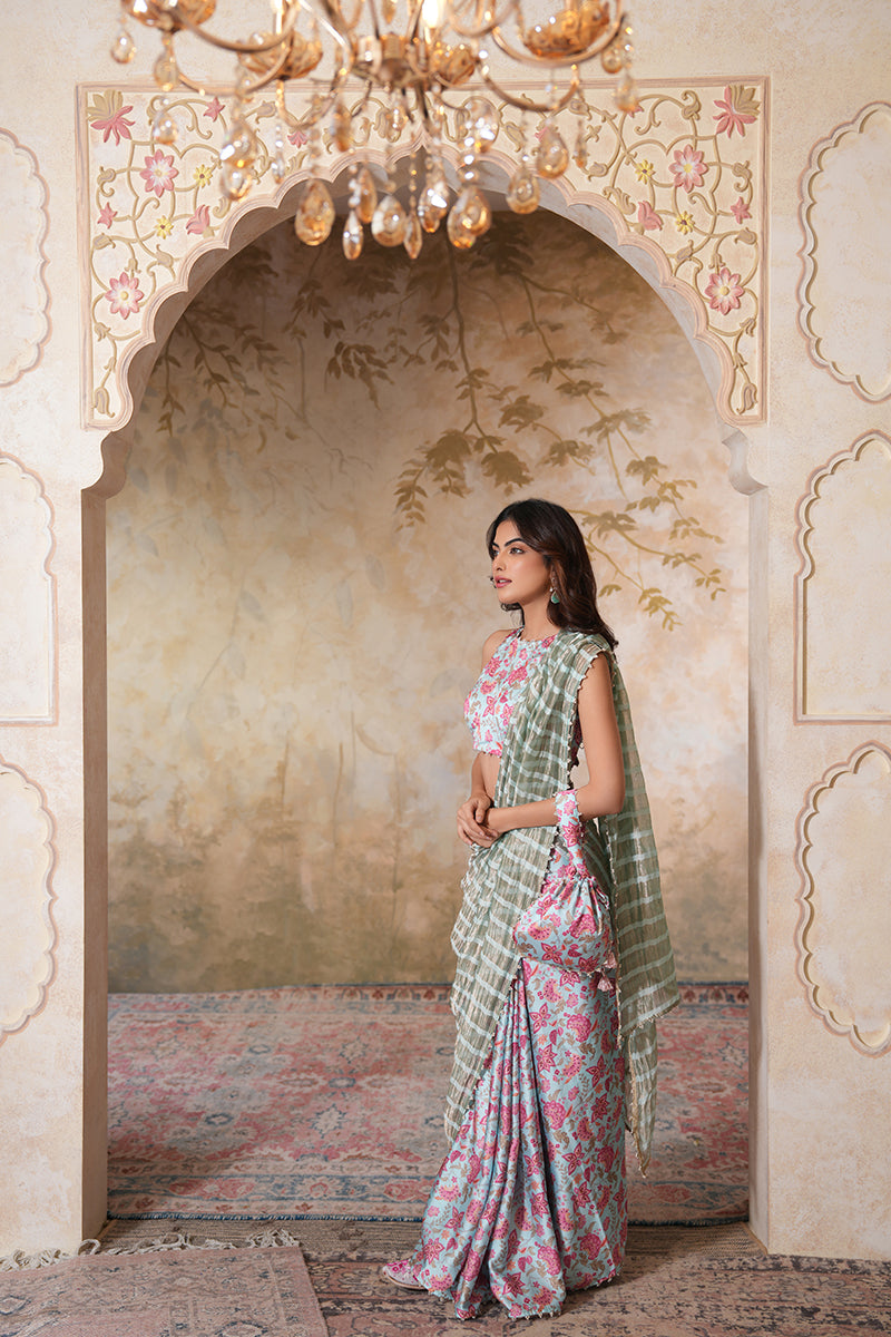 Seher Pearl Tissue Silk Saree