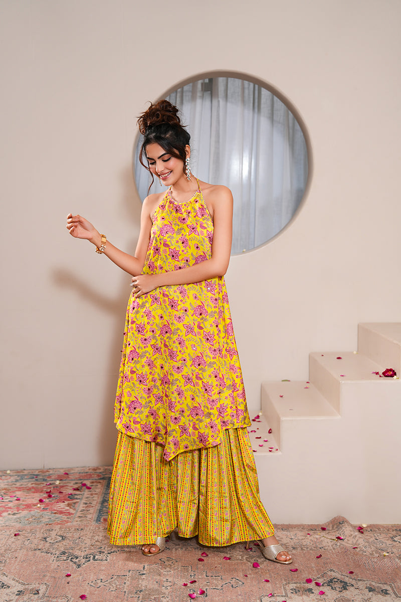 Jasmine Pearl Gharara Set