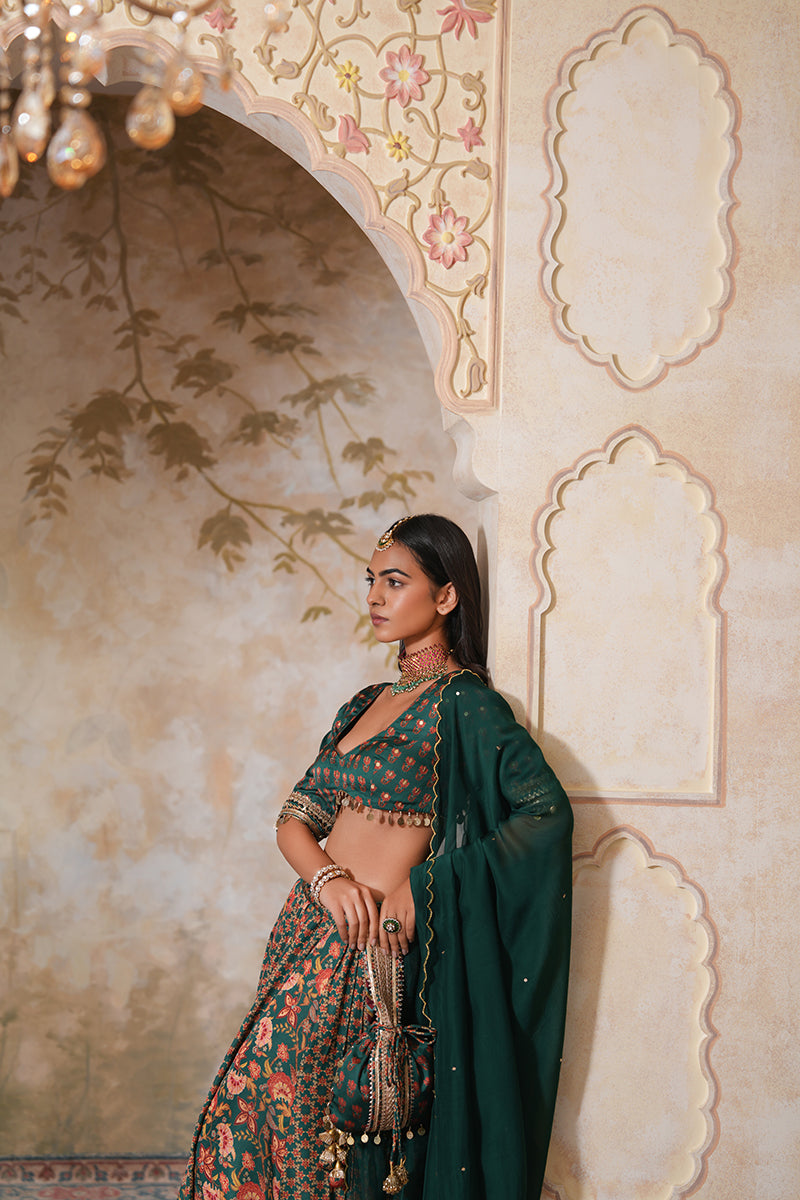 Mayuri Heer Lehenga Set With Dupatta