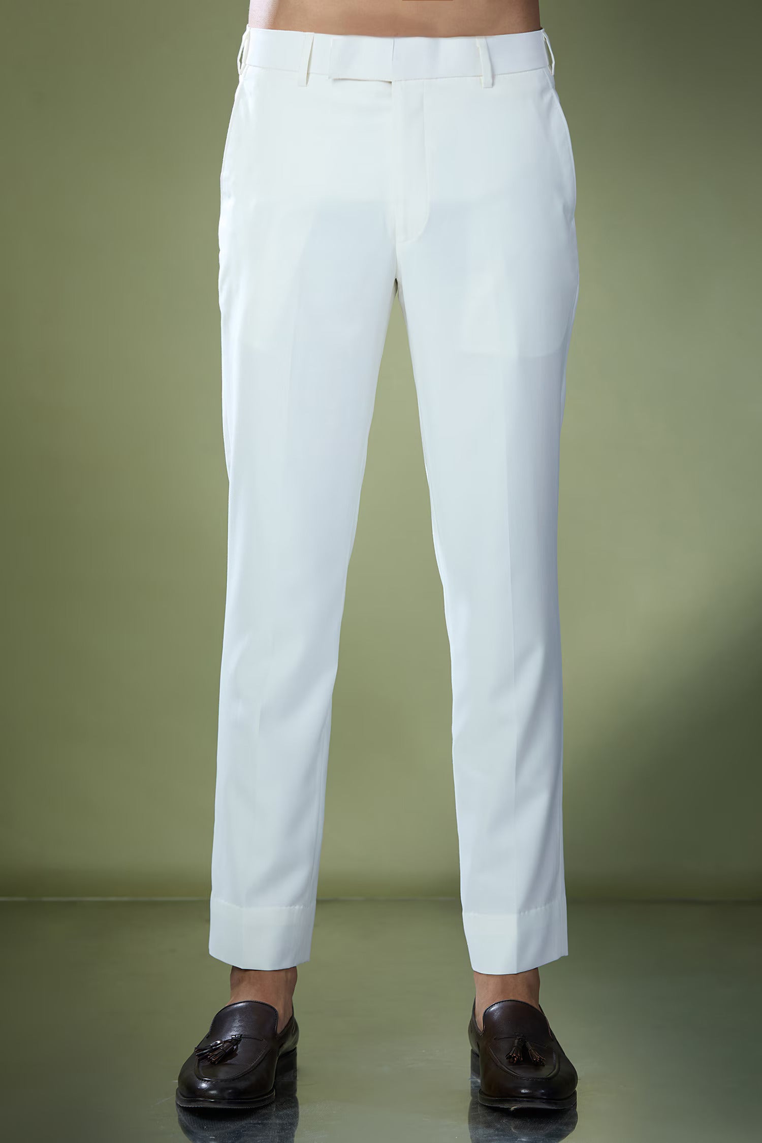 Pista Green Stitch Jacket-Shirt-Pant Set