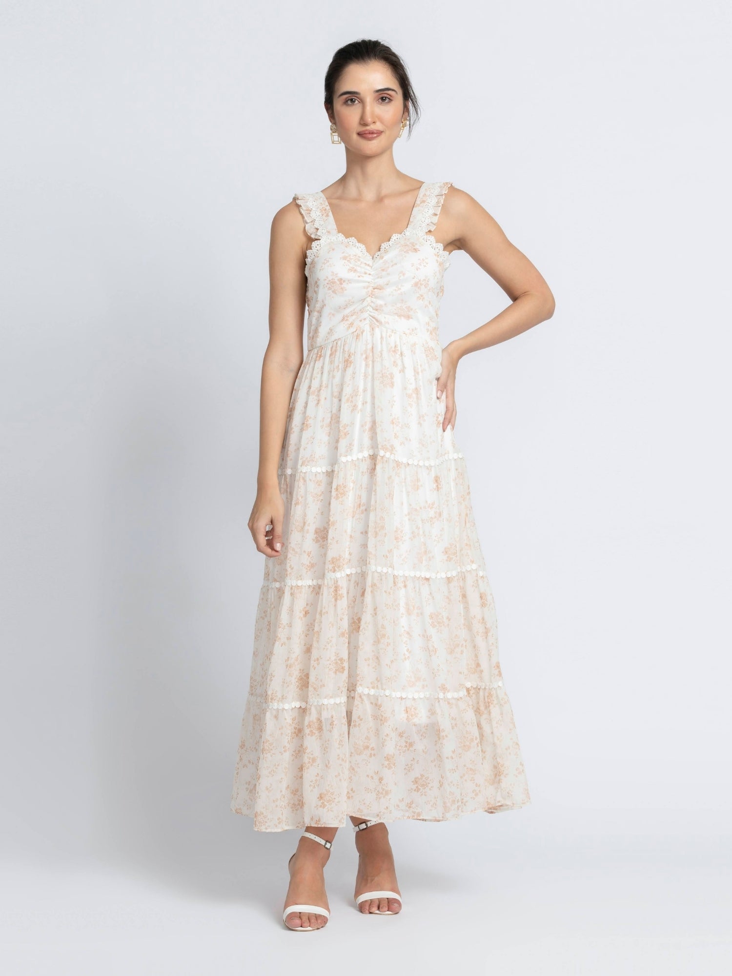 Crimson Comfort Sleeveless Maxi Dress