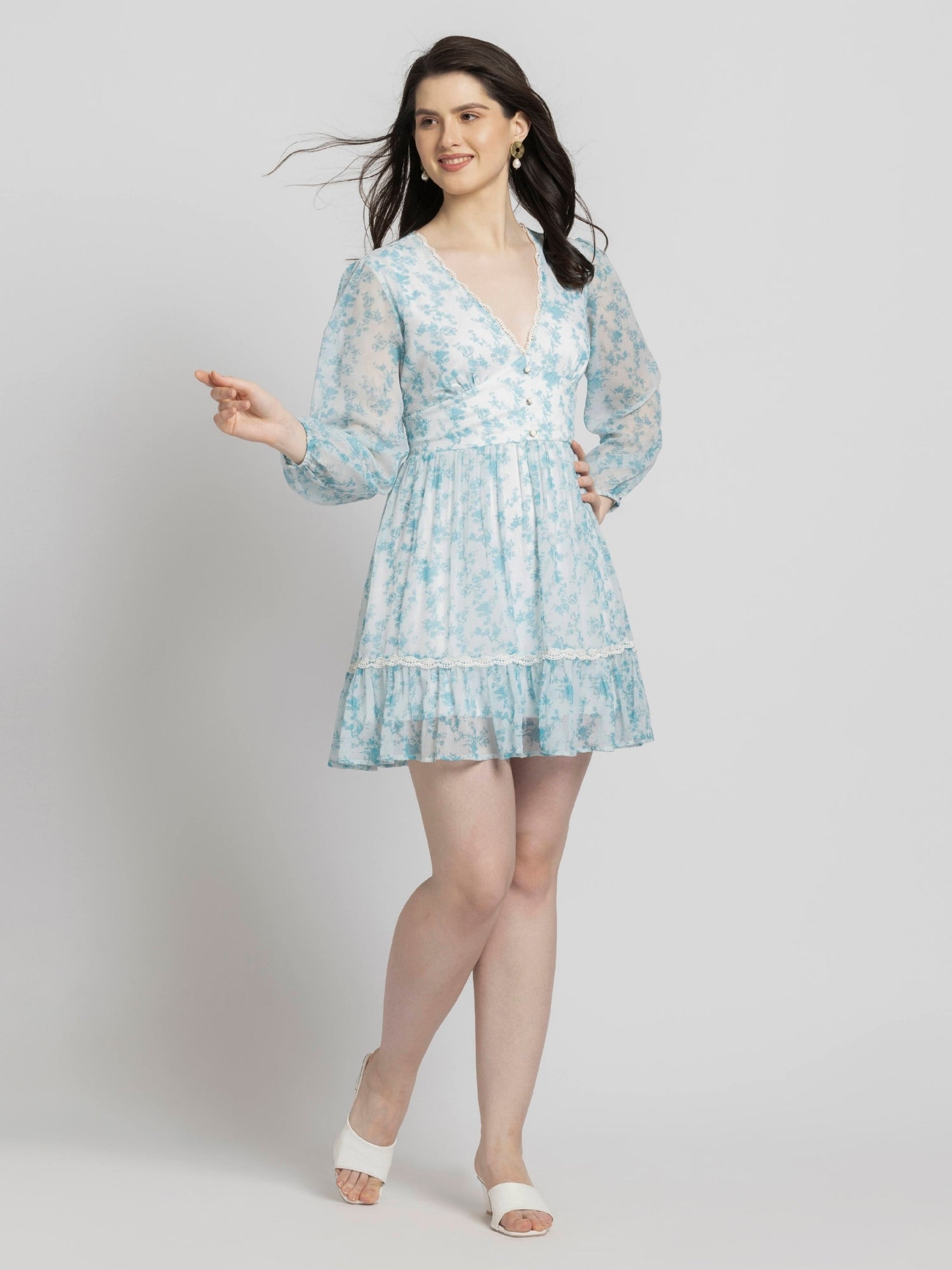 Azure Breeze Mini Dress