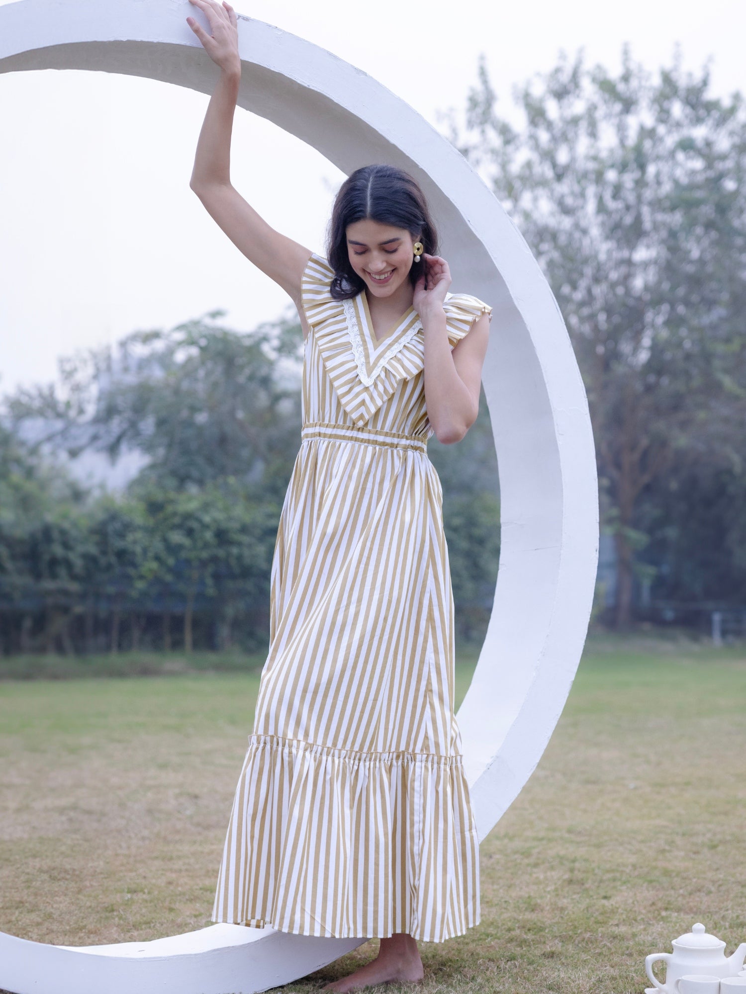 Riviera Elegance Maxi Dress