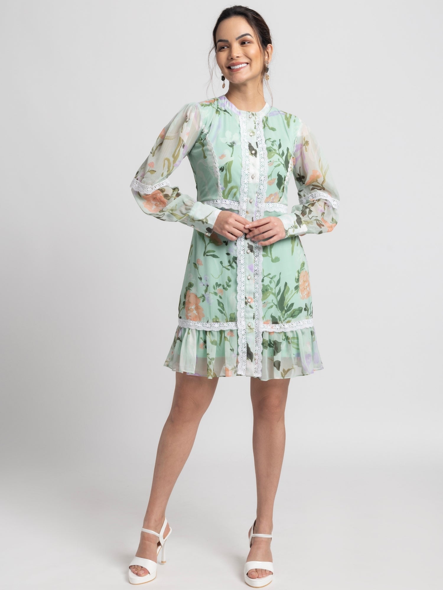 Aurora Garden Mini Dress