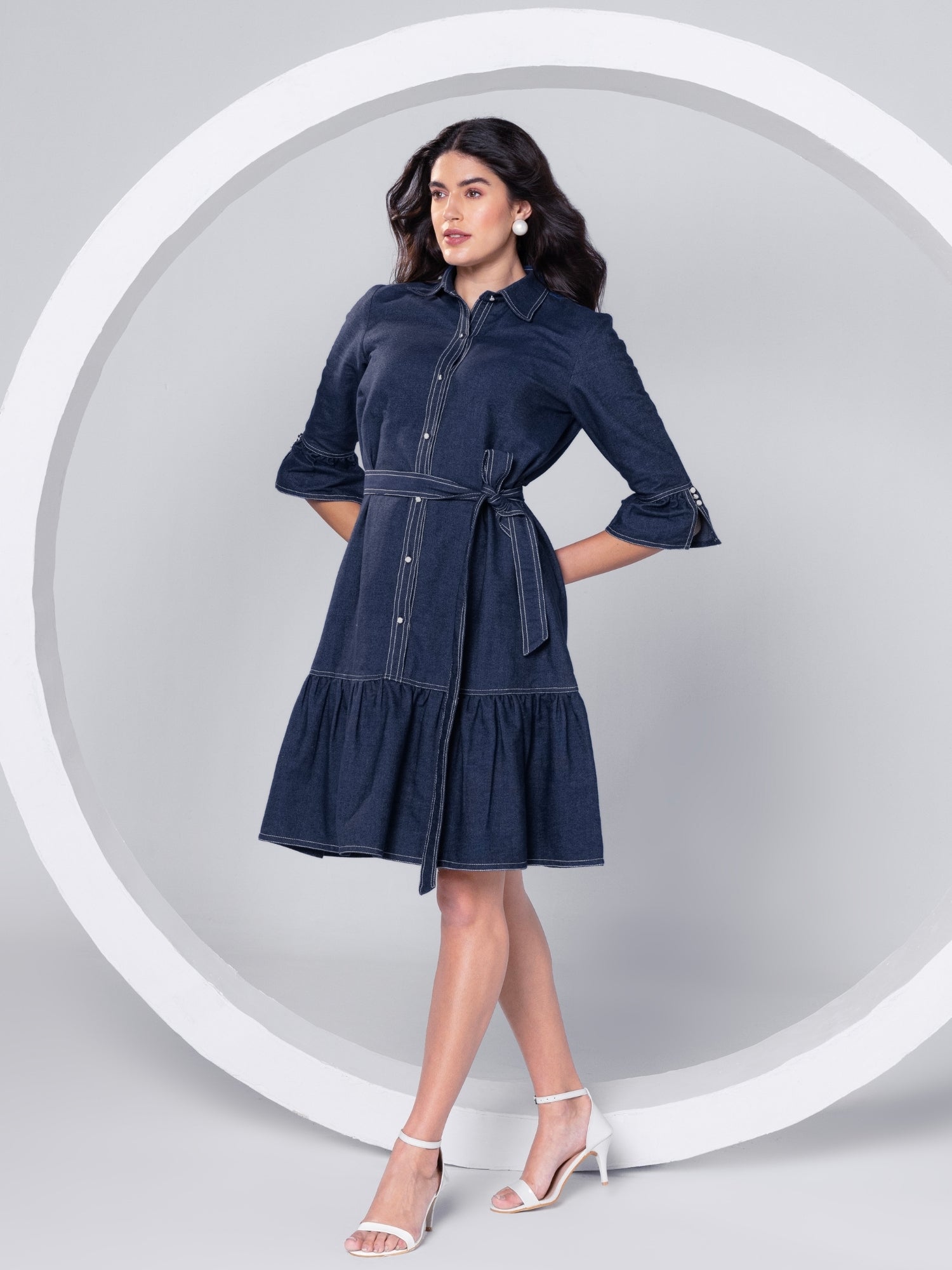 Denim Grace Mini Dress