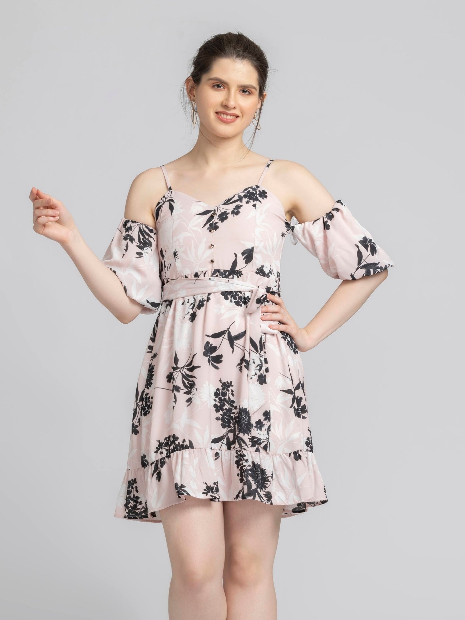 Blushing Petal Mini Dress