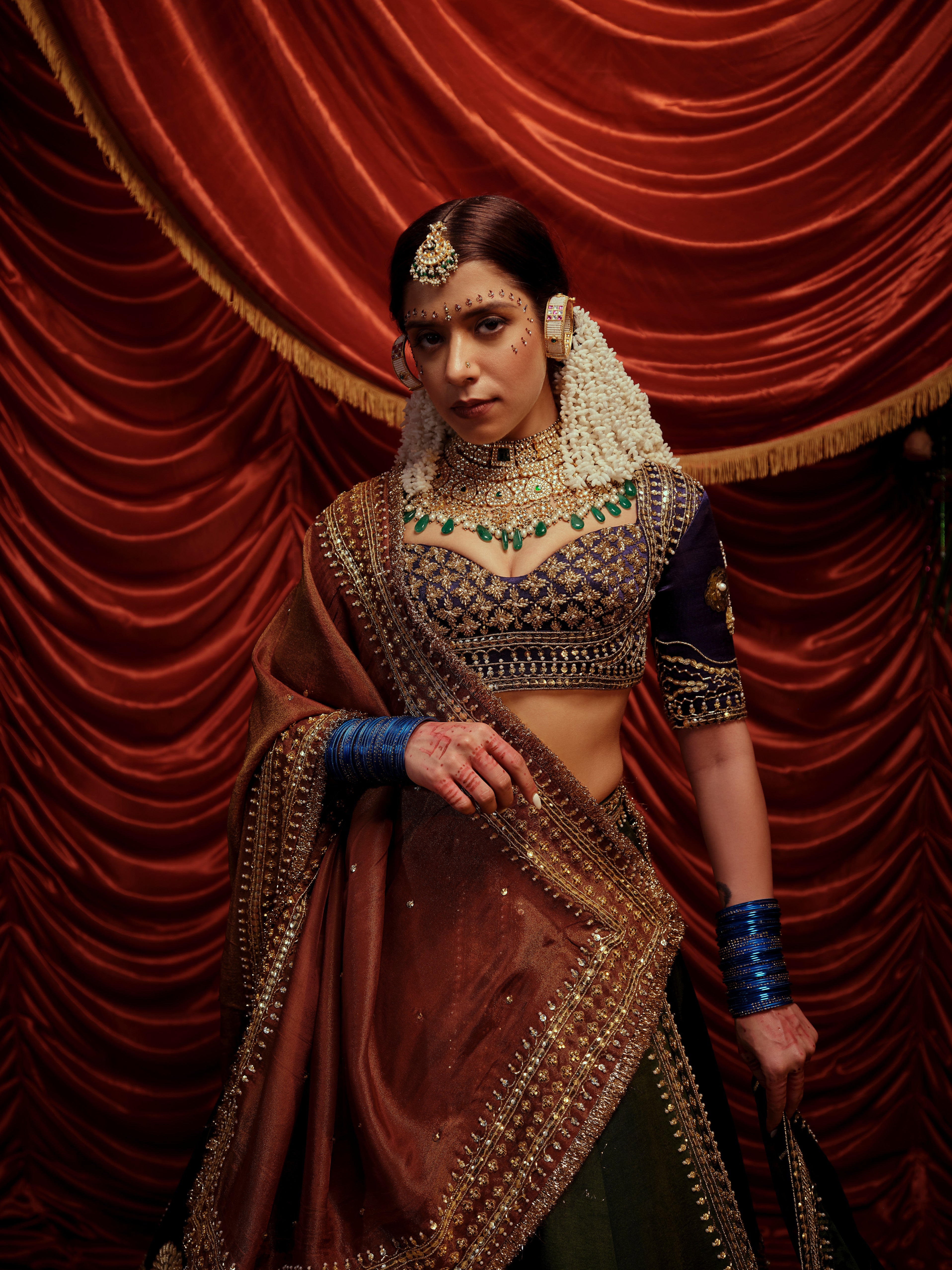 Unique 3 piece lehenga set