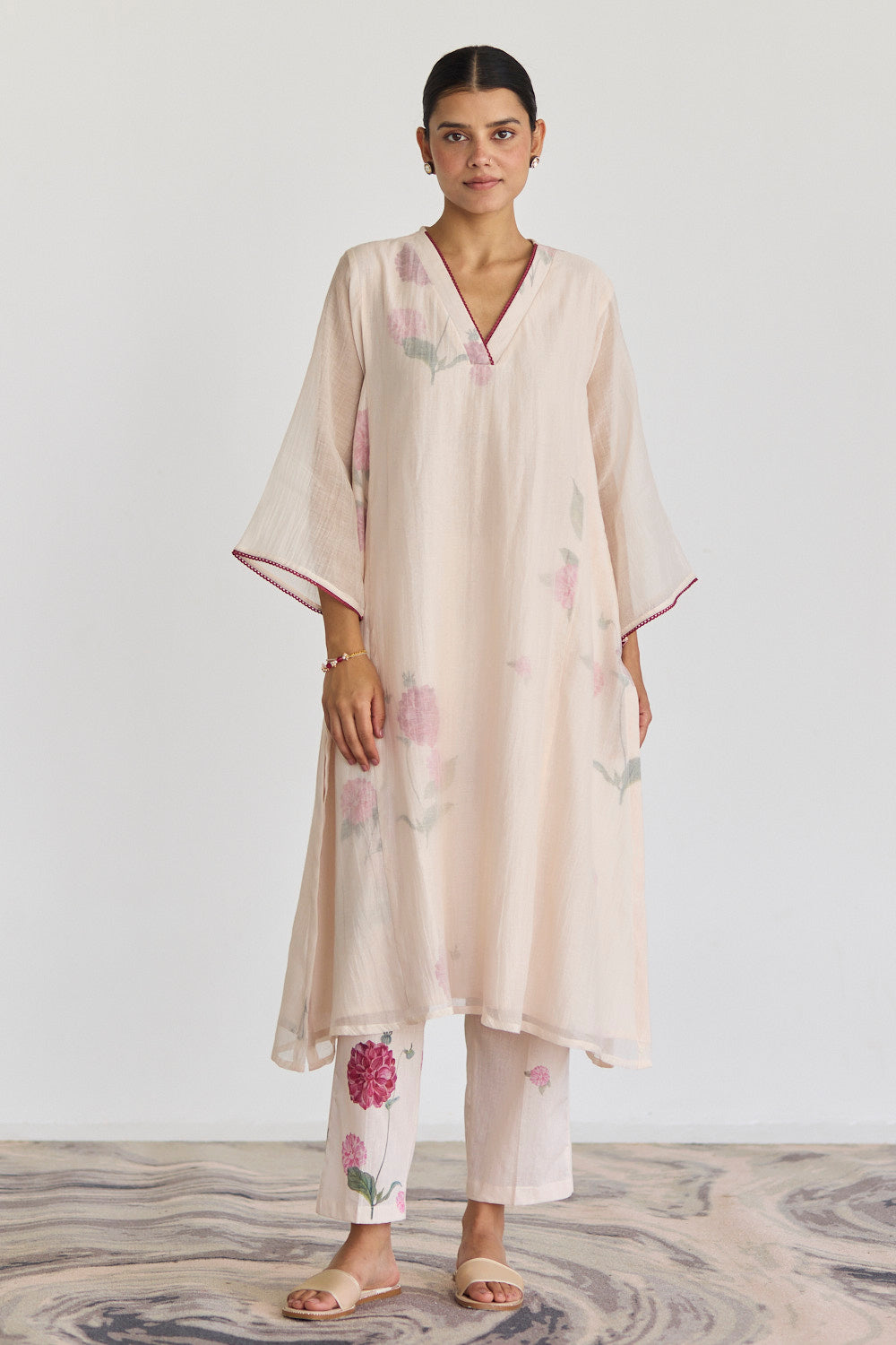 IVORY DHALIA CO-ORD SET