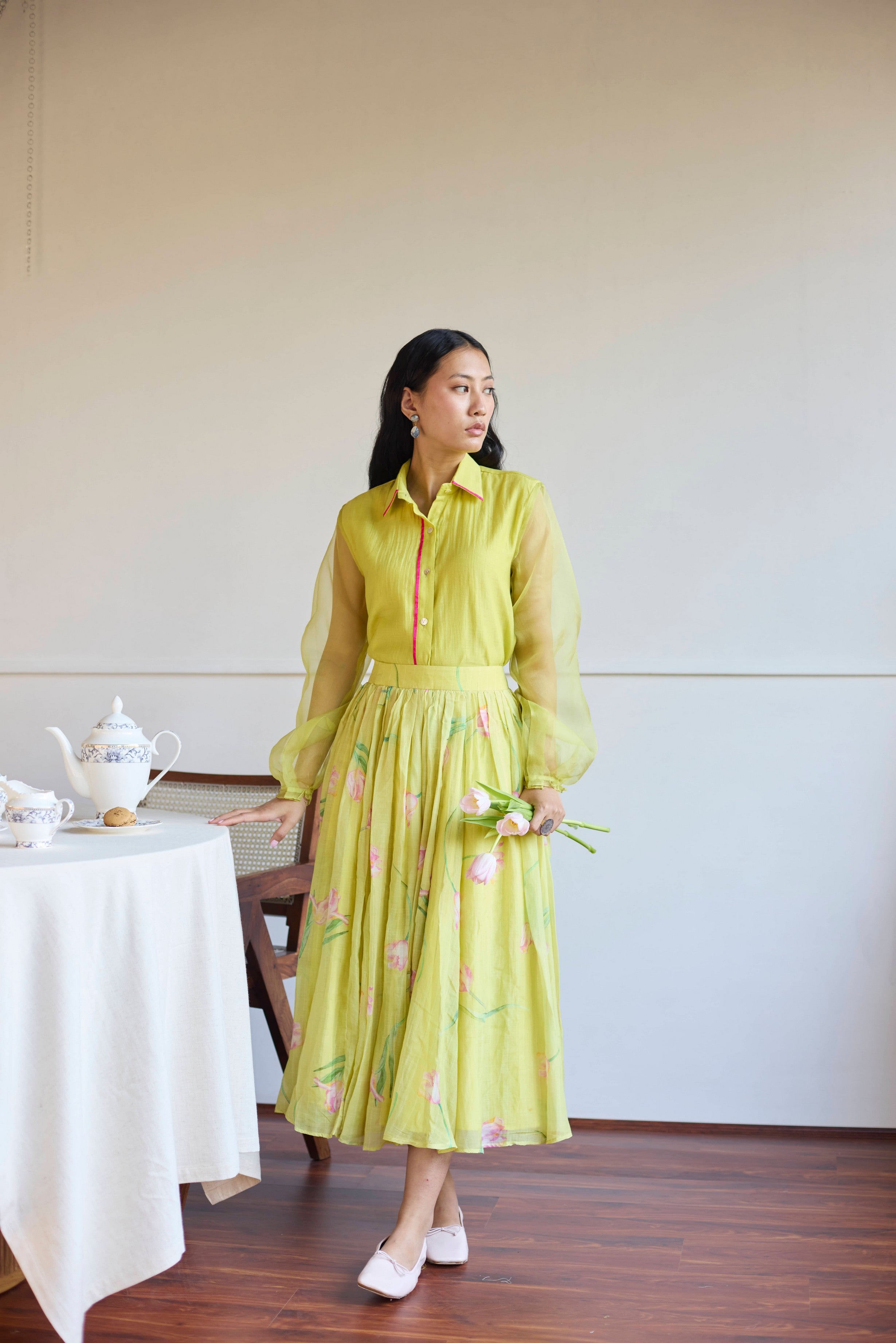 LIME TULIP SKIRT