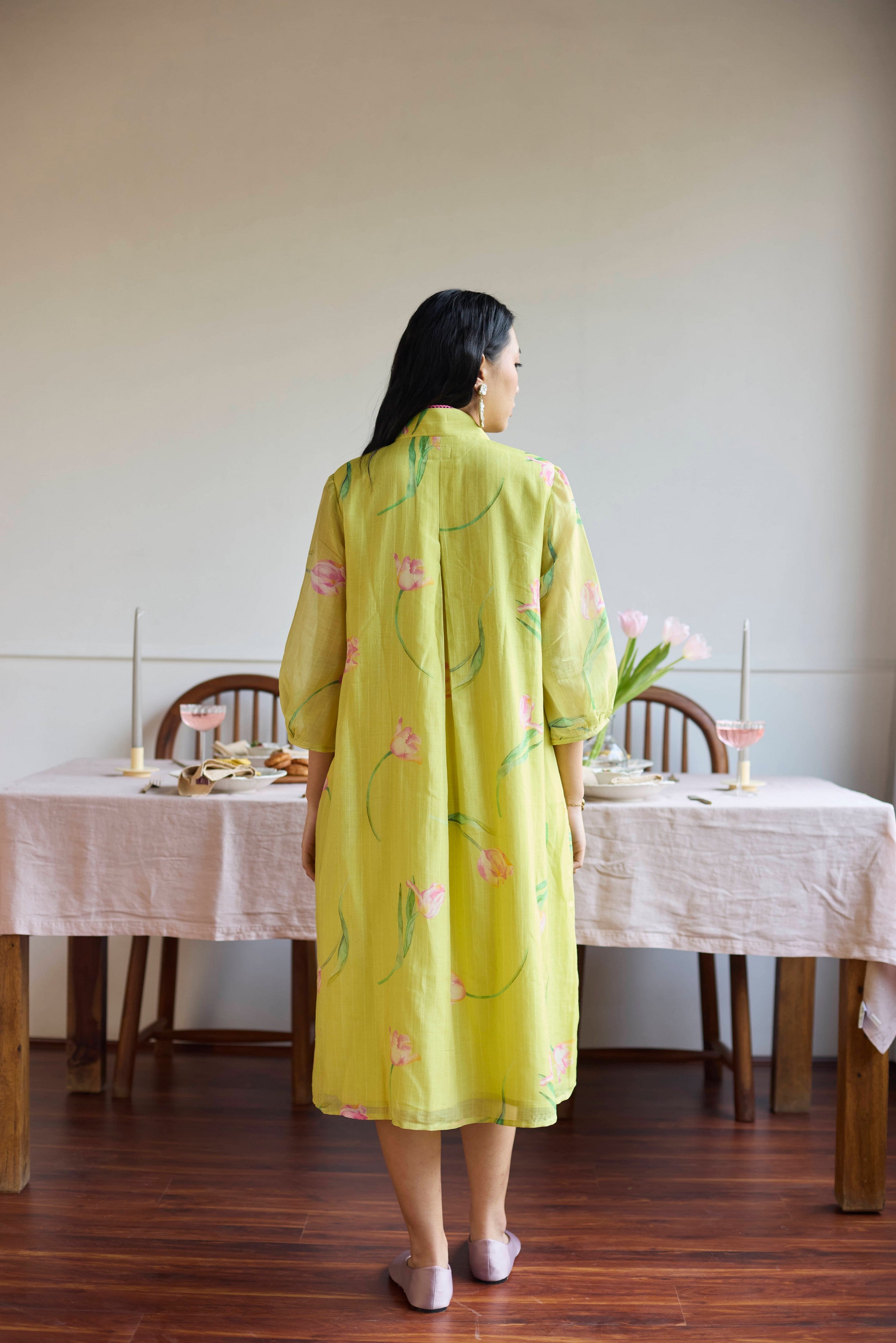 LIME TULIP DRESS