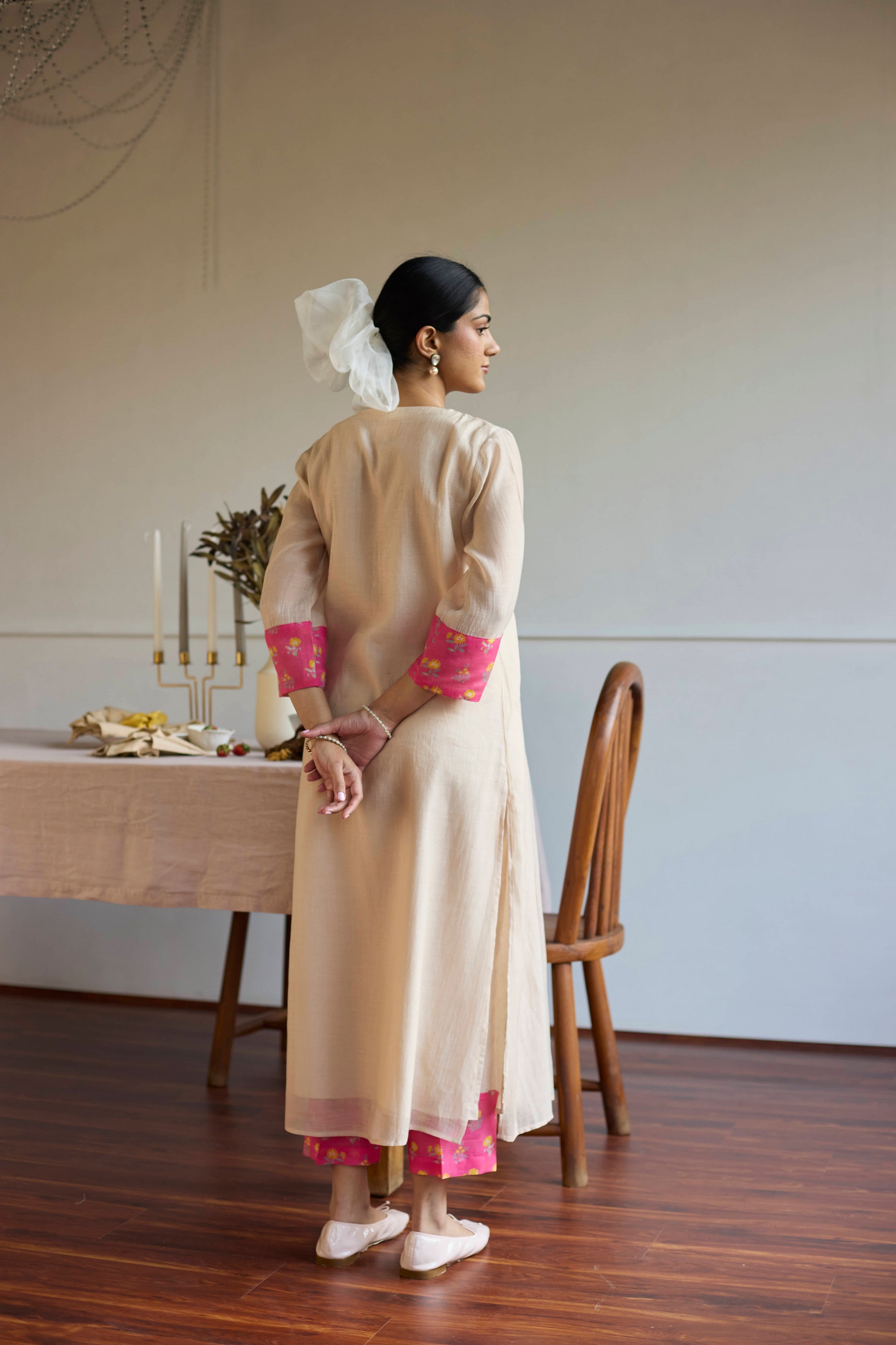 TAUPE HOT PINK SET