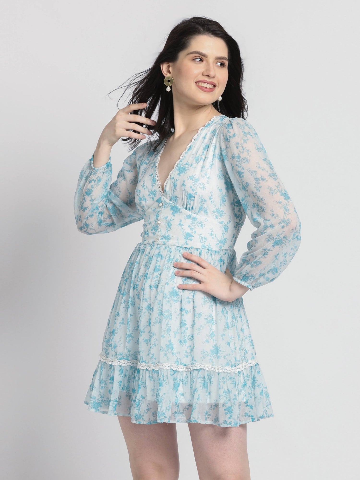 Azure Breeze Mini Dress