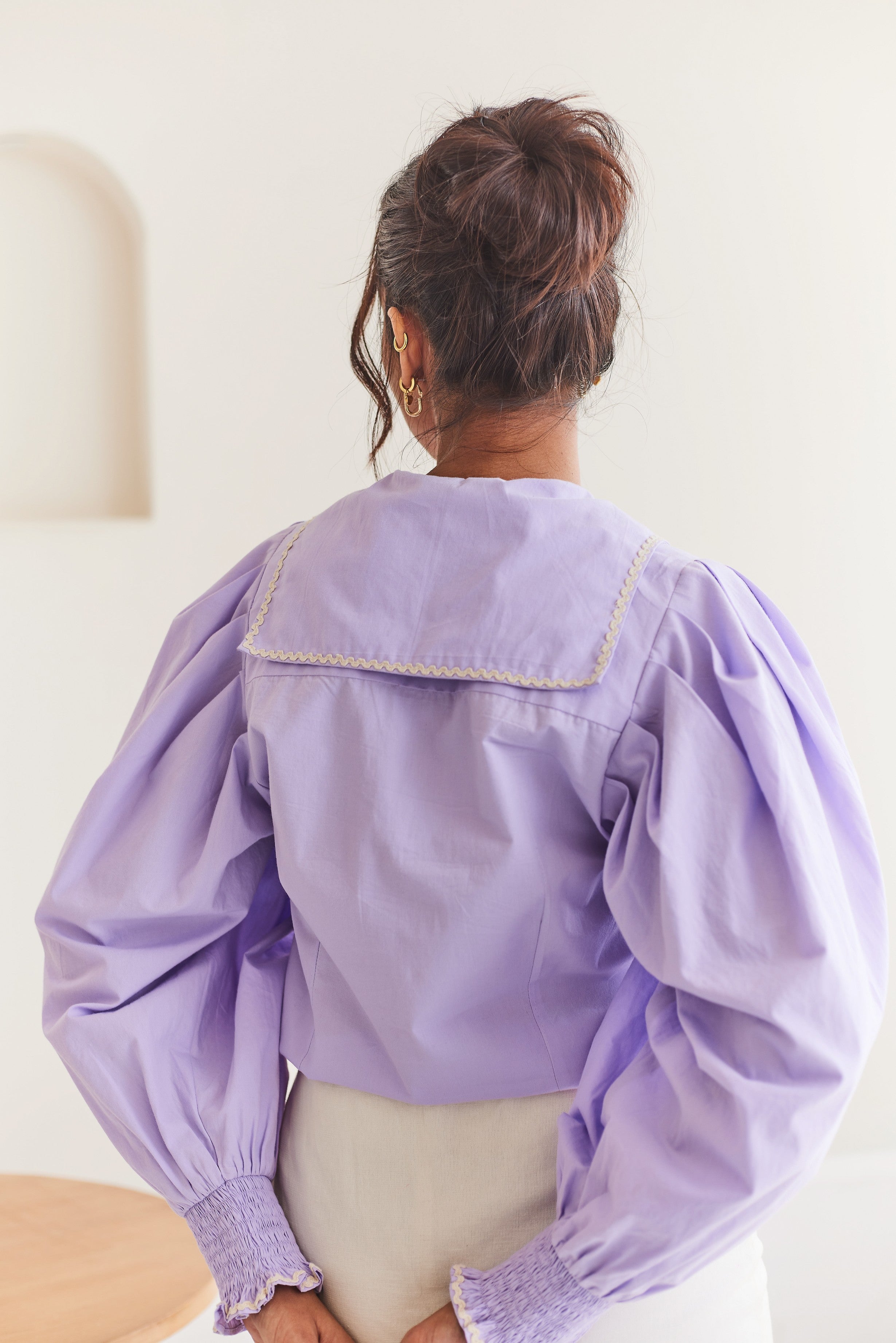 Lilac Cotton Top