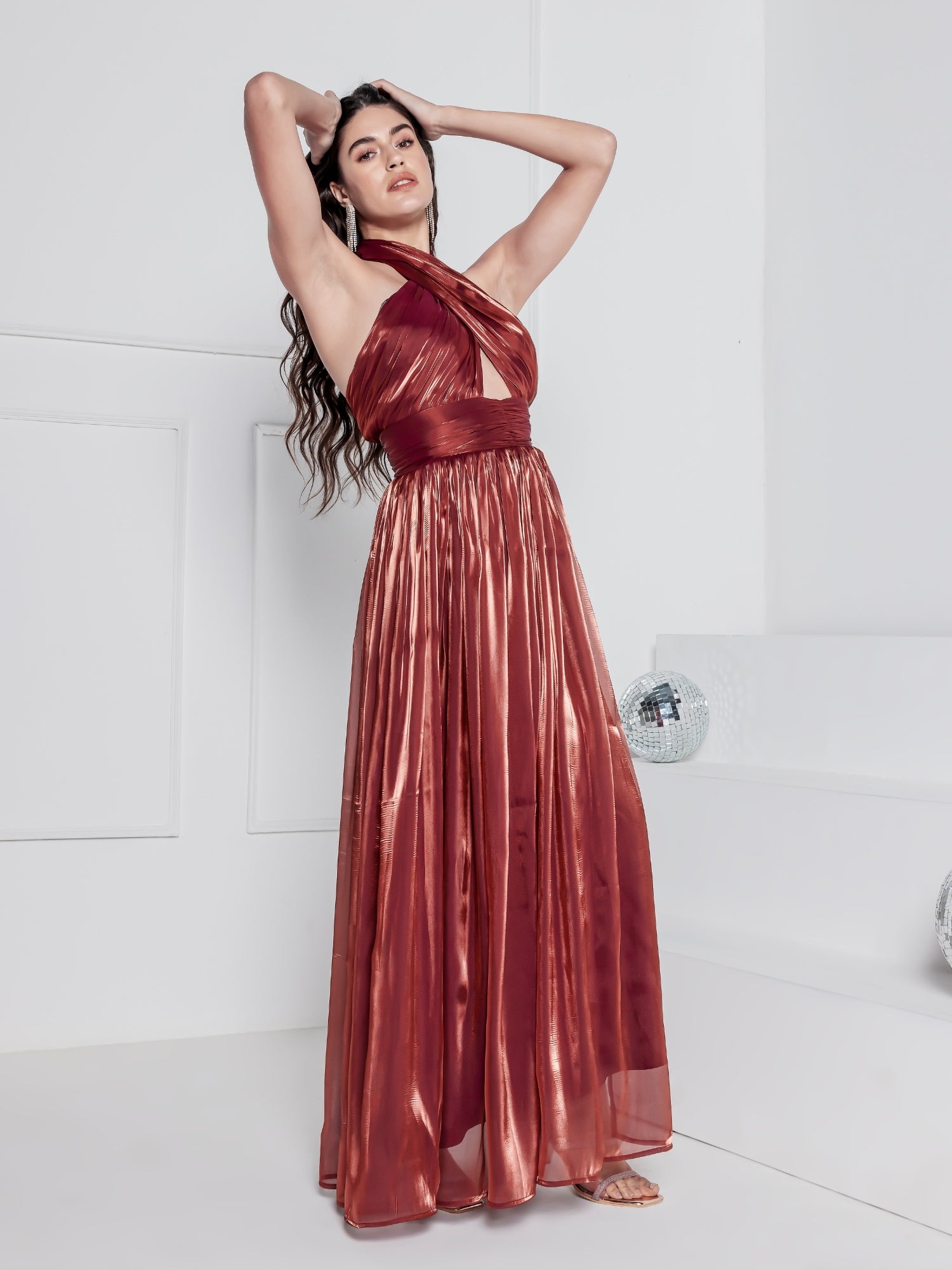 Rust Glam Elegante Gown