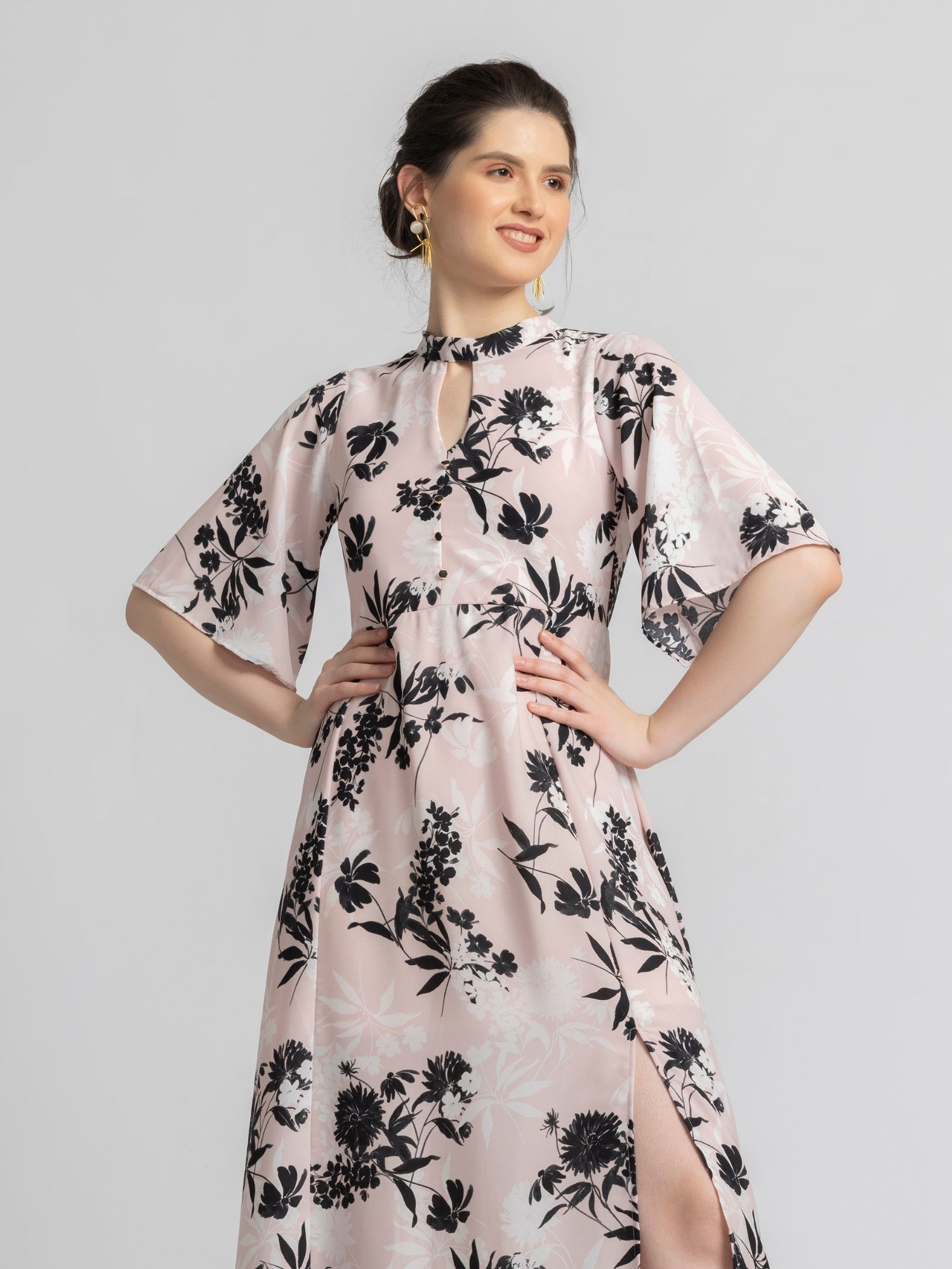 Blushing Petal Maxi Dress